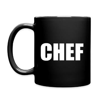 Chef - Tasse einfarbig - Schwarz - Links