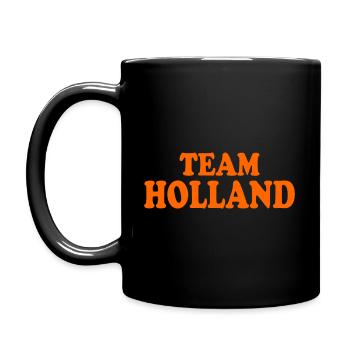 Team holland - Tasse einfarbig - Schwarz - Links