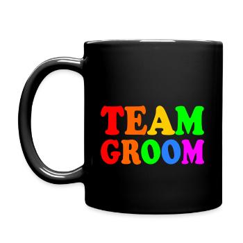Team groom - Mug uni - noir - Gauche