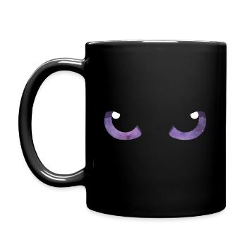 Cat Eyes Purple - Full Colour Mug - black - Left