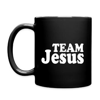 Team jesus - Full Colour Mug - black - Left