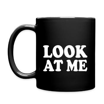 Look at me - Full Colour Mug - black - Left
