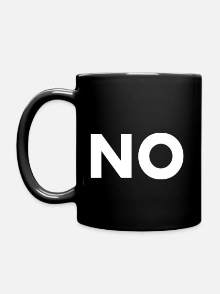 No - Mug uni - noir