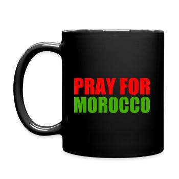 Pray for morocco - Mug uni - noir - Gauche