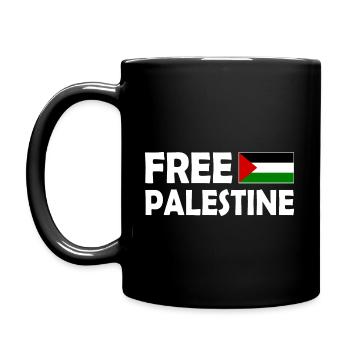 Free palestine - Full Colour Mug - black - Left