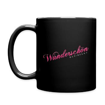 FRONTPRINT - WUNDERSCHÖN BEHINDERT - Tasse einfarbig - Schwarz - Links
