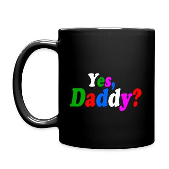 Yes daddy - Tasse einfarbig - Schwarz - Links