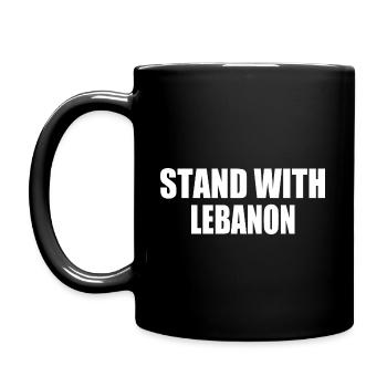 STAND WITH LEBANON - Mug uni - noir - Gauche