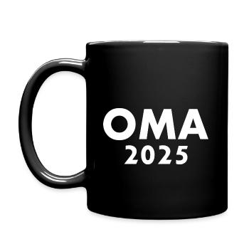 Oma 2025 - Tasse einfarbig - Schwarz - Links