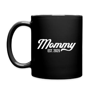 Mommy Est 2025 - Full Colour Mug - black - Left