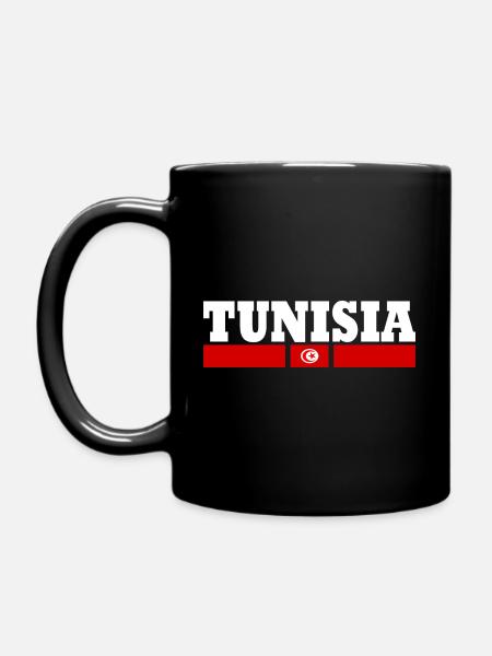 Drapeau design tunisien cool by Milaino - Mug uni - noir