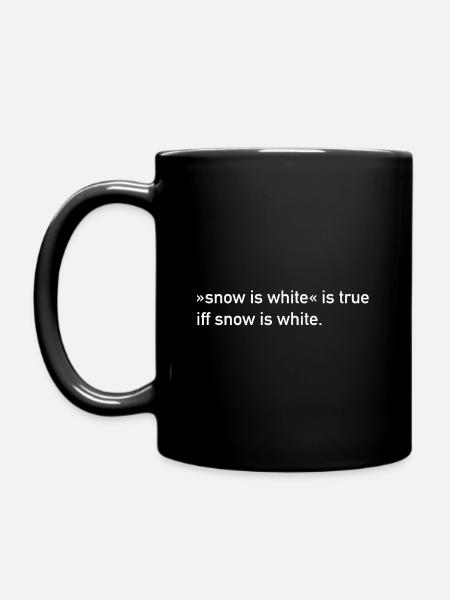 LA NEIGE EST BLANCHE IFF LA NEIGE EST BLANCHE - PHILOSOPHIE POISON - Mug uni - noir
