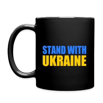 stand with ukraine - Full Colour Mug - black - Left