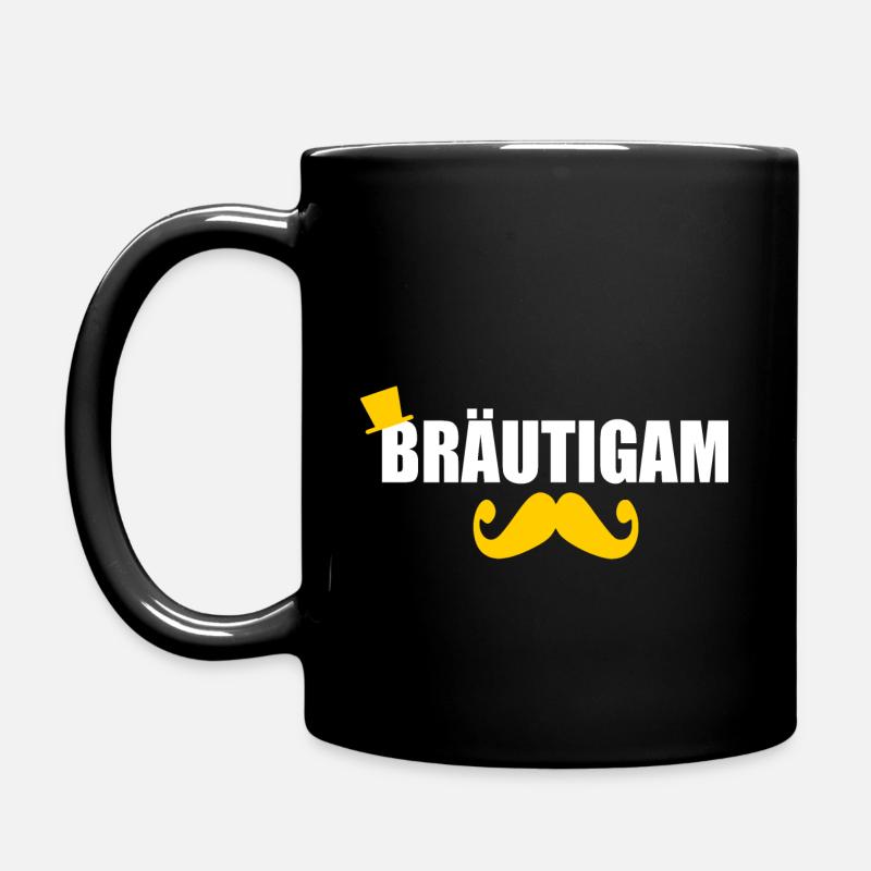 Bräutigam - Tasse einfarbig - Schwarz