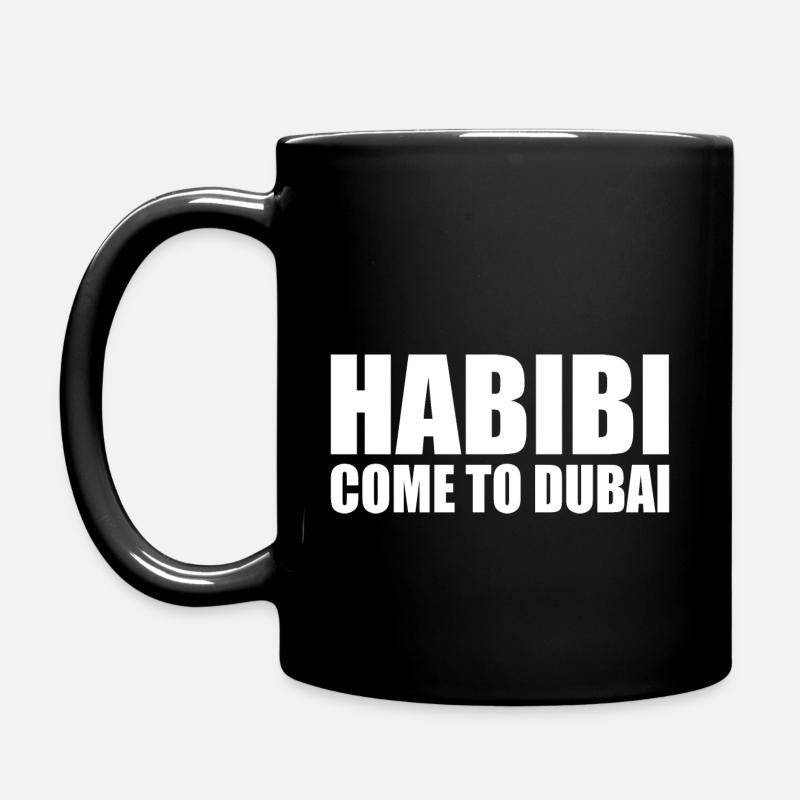 habibi come to dubai - Mug uni - noir