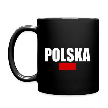 Polen - Tasse einfarbig - Schwarz - Links