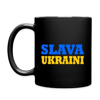 Slava ukraini - Mug uni - noir - Gauche