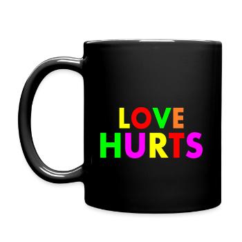 Love hurts - Full Colour Mug - black - Left