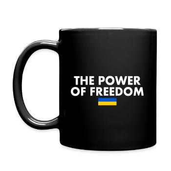 The power of freedom - Full Colour Mug - black - Left