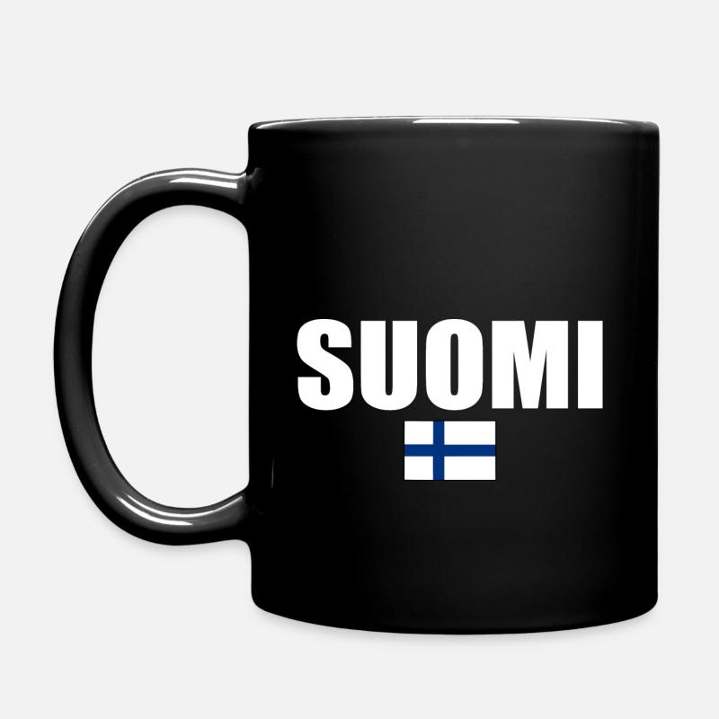 Suomi - Tasse einfarbig - Schwarz