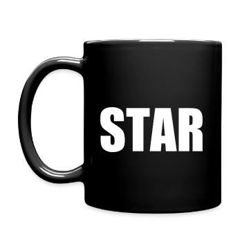 Star - Tasse einfarbig - Schwarz - Links