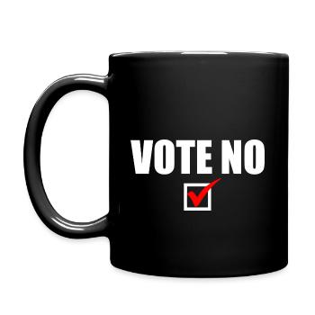 Vote no - Tasse einfarbig - Schwarz - Links