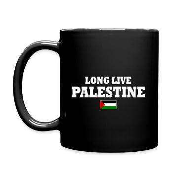 Long live palestine - Tasse einfarbig - Schwarz - Links
