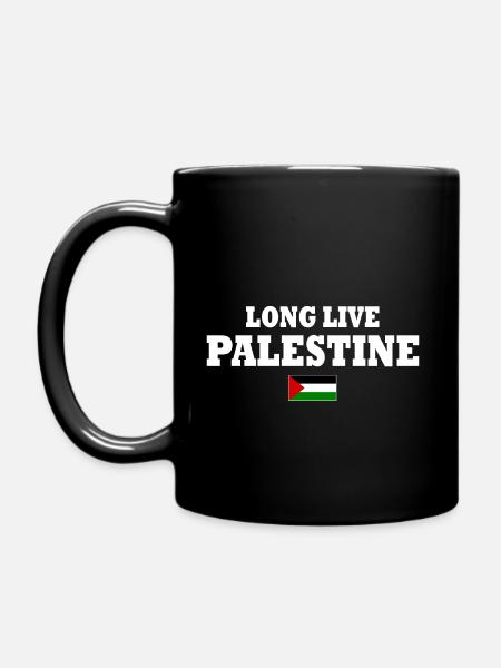 Long live palestine - Full Colour Mug - black