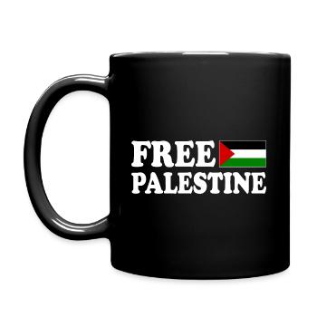 Free palestine - Full Colour Mug - black - Left