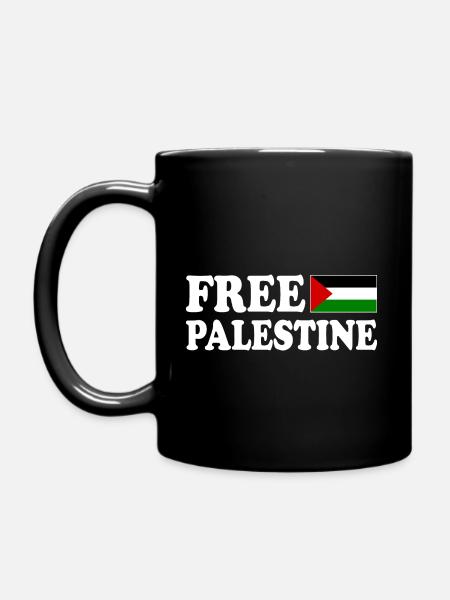 Free palestine - Full Colour Mug - black
