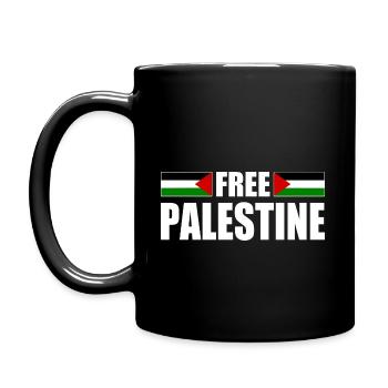 Free palestine - Mug uni - noir - Gauche