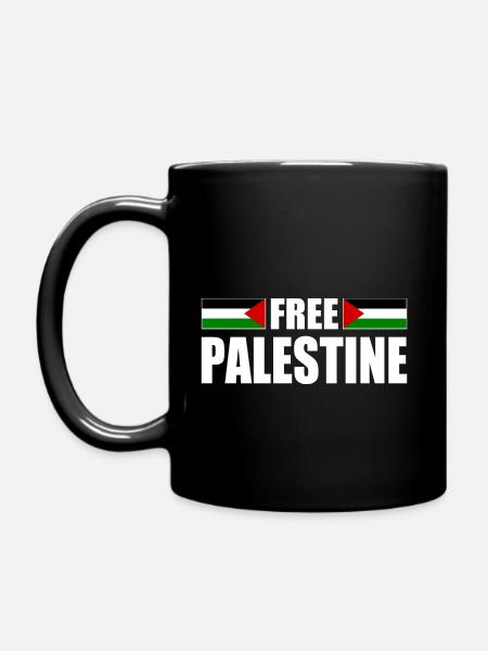 Free palestine - Mug uni - noir