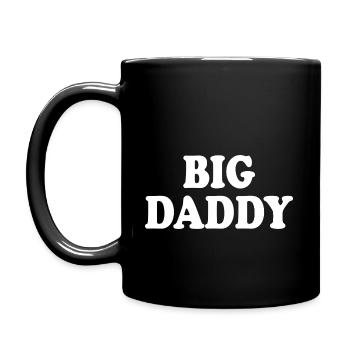 Big daddy - Tasse einfarbig - Schwarz - Links
