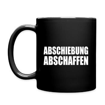 abschiebung abschaffen - Tasse einfarbig - Schwarz - Links