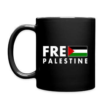 Free palestine - Mug uni - noir - Gauche