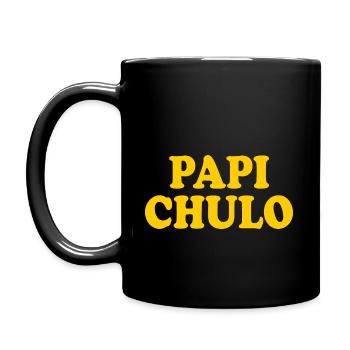 Papi chulo - Tasse einfarbig - Schwarz - Links