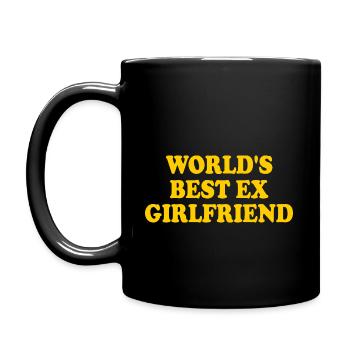 world's best ex girlfriend - Tasse einfarbig - Schwarz - Links
