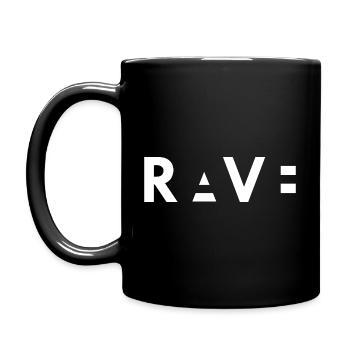 Rave Techno Festival EDM - Mug uni - noir - Gauche