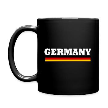 Germany flagge - Tasse einfarbig - Schwarz - Links