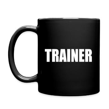 Trainer - Tasse einfarbig - Schwarz - Links