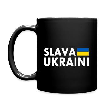 Slava ukraini - Full Colour Mug - black - Left
