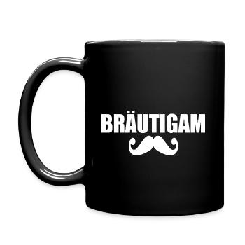 bräutigam - Tasse einfarbig - Schwarz - Links