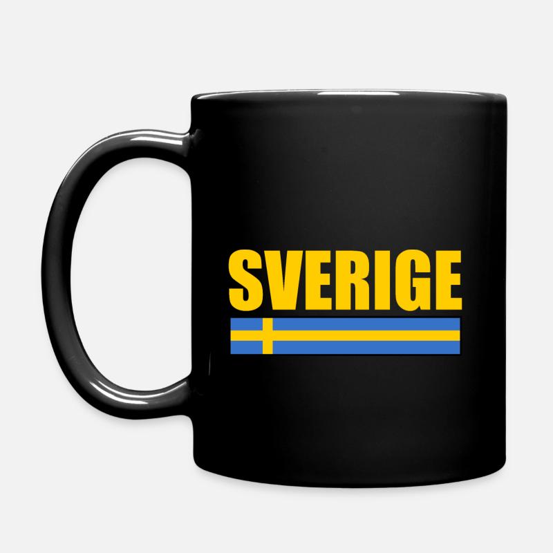sverige - Tasse einfarbig - Schwarz