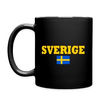 Sverige - Full Colour Mug - black - Left