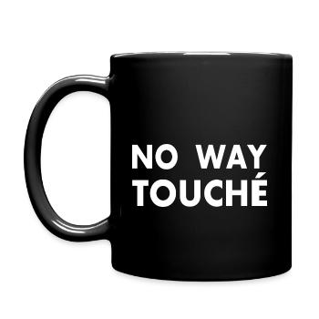 No way touché - Tasse einfarbig - Schwarz - Links