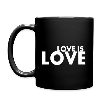 Love is love - Mug uni - noir - Gauche