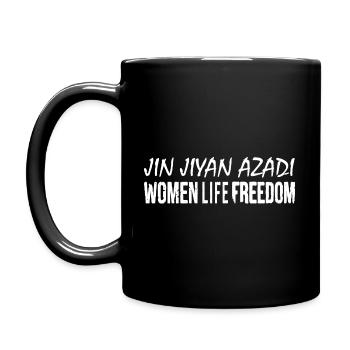 Women life freedom jin jiyan azadi - Mug uni - noir - Gauche
