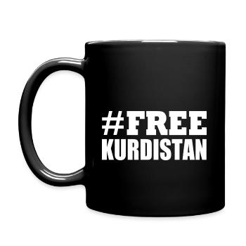 Free Kurdistan - Full Colour Mug - black - Left
