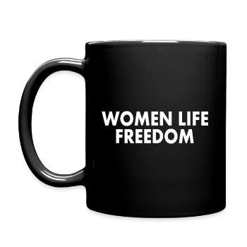 Women life freedom - Mug uni - noir - Gauche