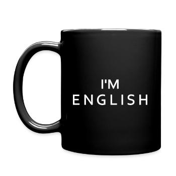 Im english - England - Full Colour Mug - black - Left